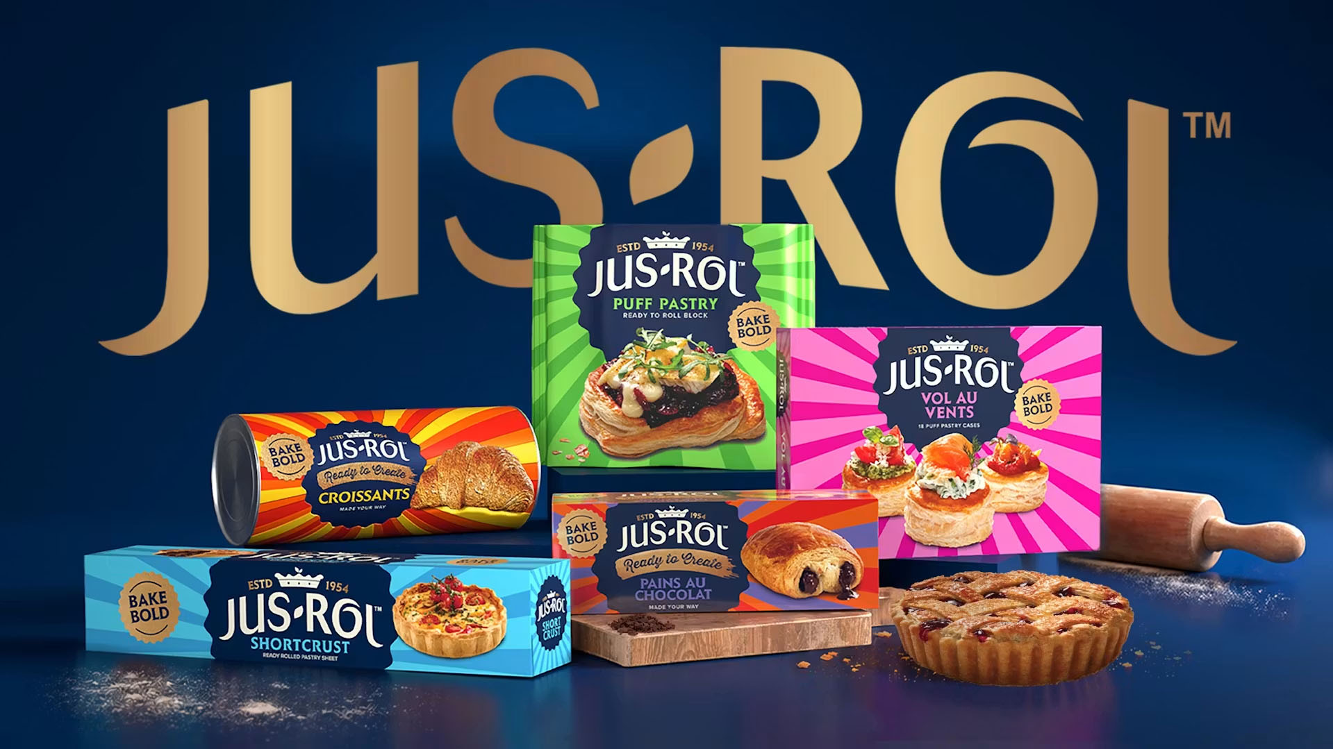 英国Jus-Rol经典烘焙品牌升级案例解析：如何通过包装设计与视觉识别重塑烘焙品牌竞争力 - LogoDesign标设网-中国标志Logo设计 ...
