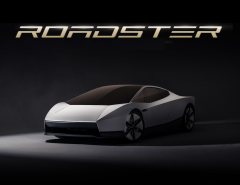 特斯拉新一代Roadster电动超跑惊世亮相，全新Roadster Logo设计解析：锋利字体如何呼应电动超跑的速度美学？