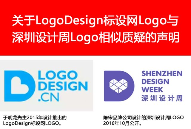 关于LogoDesign标设网与深圳设计周Logo相似质疑的声明