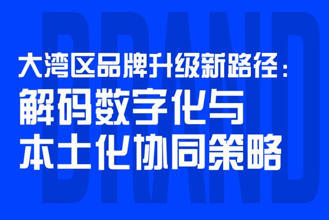大湾区品牌升级新路径：解码数字化与本土化协同策略