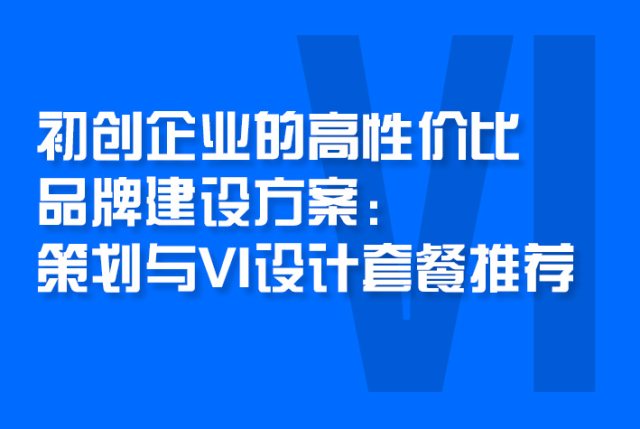 初创企业的高性价比品牌建设方案：策划与VI设计套餐推荐