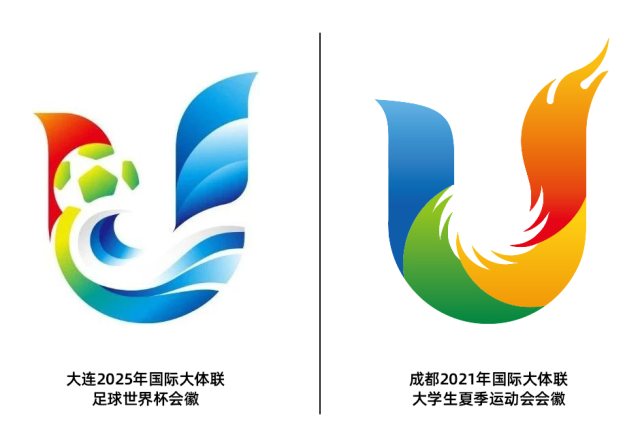 鲁美团队创作的大连2025国际大体联足球世界杯会徽公布，美中不足的是与成都大运会会徽存外形相似点