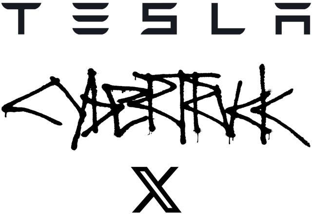 特斯拉logo是谁设计的？详解马斯克旗下Tesla主标志、Cybertruck字标、SpaceX Logo、Starlink Logo及X logo的含义与设计理念(附png大图)