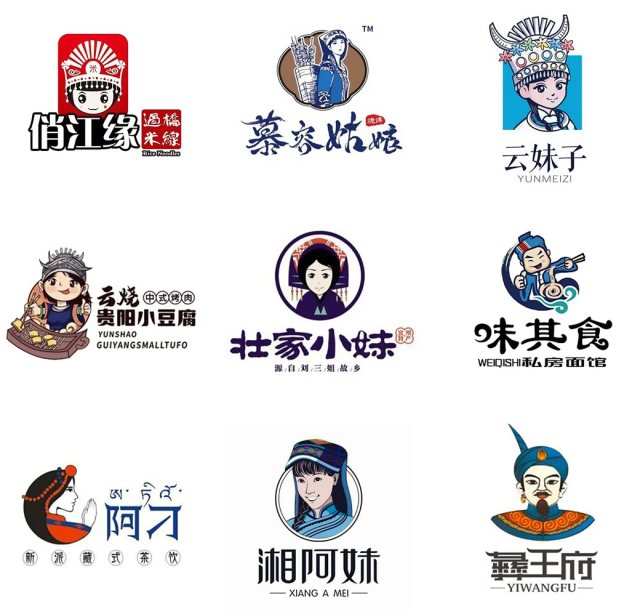 餐饮品牌卡通人物LOGO设计案例大全参考：餐饮卡通人物LOGO设计适合哪些类型的餐厅？