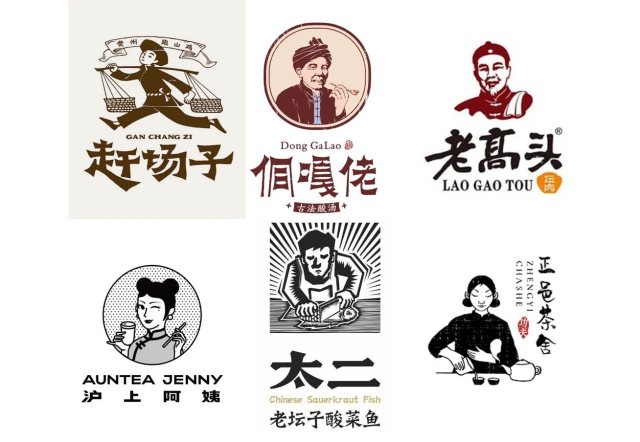 餐饮人像LOGO设计案例大全参考：使用餐饮人像LOGO与品牌风险的关系