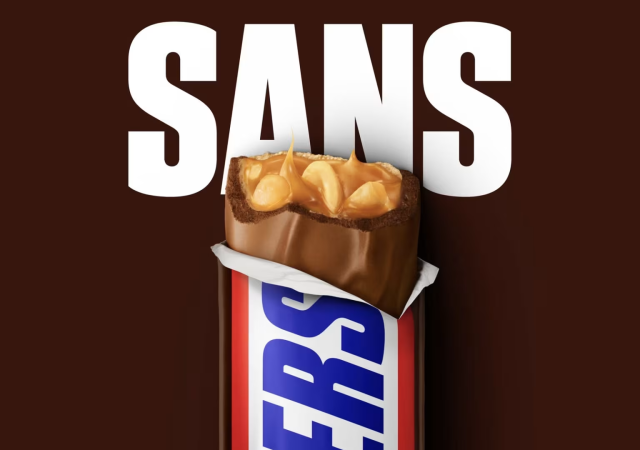 巧克力品牌士力架Snickers推出定制字体Snickers Sans：从品牌Logo延展的全球多语言品牌字体系统