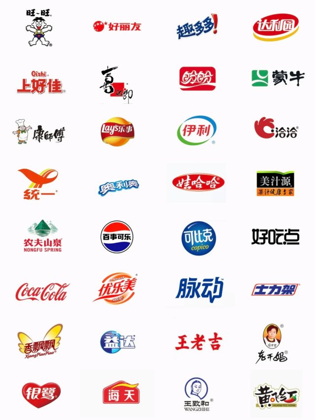 食品类品牌LOGO设计大全，最受欢迎零食品牌标志合集，世界著名食品集团食品公司LOGO设计灵感借鉴
