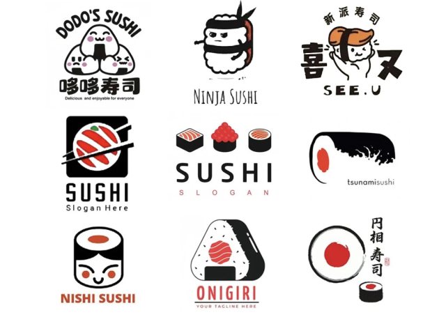 日式餐饮LOGO合集｜日料店寿司店居酒屋烧鸟店品牌标识设计参考