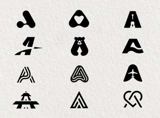 A字母Logo设计案例大全：1000+大写A与小写a标志设计素材合集