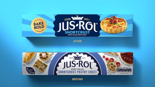 英国Jus-Rol经典烘焙品牌升级案例解析：如何通过包装设计与视觉识别重塑烘焙品牌竞争力