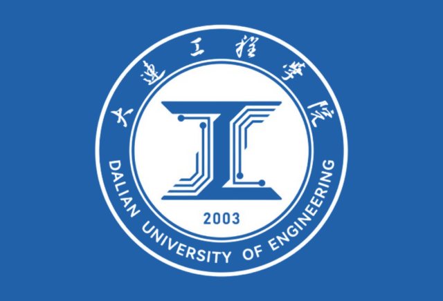 大连工程学院启用新校徽LOGO，工字结合电路元素成为主体图形