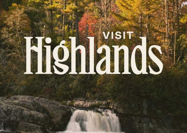 北卡罗来纳州Highlands小镇启用全新旅游形象：Matey以蓝岭山脉为灵感设计手绘LOGO和VI系统