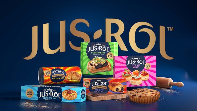 英国烘焙品牌Jus-Rol焕新LOGO与包装设计，以皇冠徽章传承品牌历史